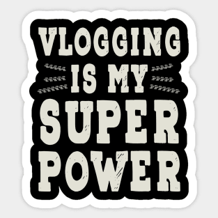 Funny Vlogging Quotes Vlogger Content Creator Camera Vlog Sticker